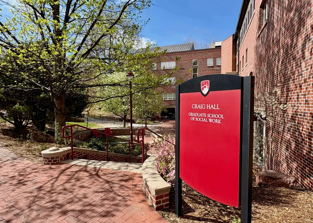 Sign on DU campus for the Graduate School of Social Work